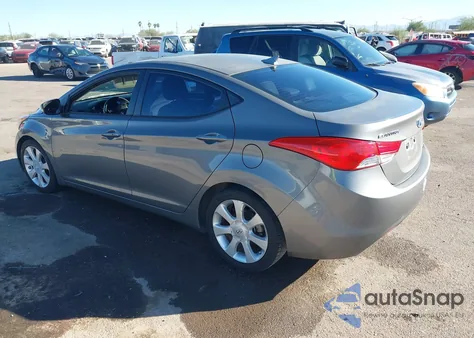 2013 Hyundai Elantra Limited z USA, uszkodzony, nr VIN 5NPDH4AE1DH218887